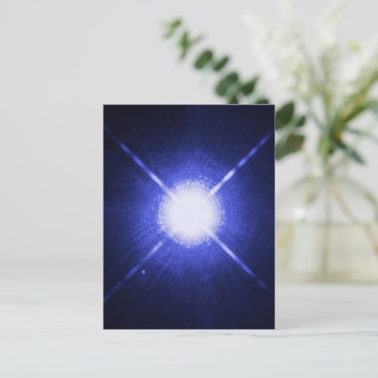 Sirius A und B helle Nachtstars Postkarte (Stehend Vorderseite)