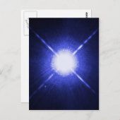 Sirius A und B helle Nachtstars Postkarte (Vorne/Hinten)