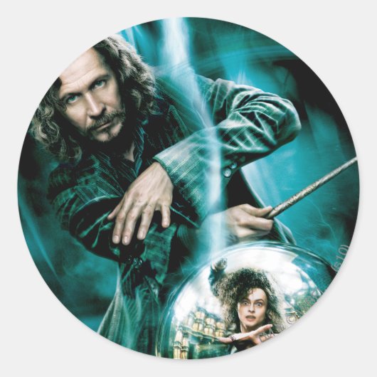 Sirius Black and Bellatrix Lestrange Runder Aufkleber (Vorderseite)