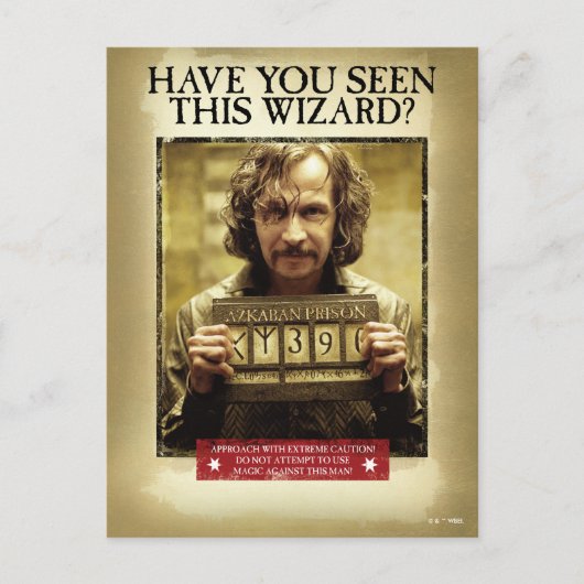 Sirius Black Gewollt Poster Postkarte (Vorderseite)