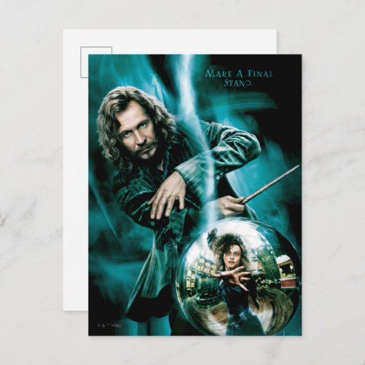 Sirius Black und Bellatrix Lestrange Postkarte (Vorne/Hinten)