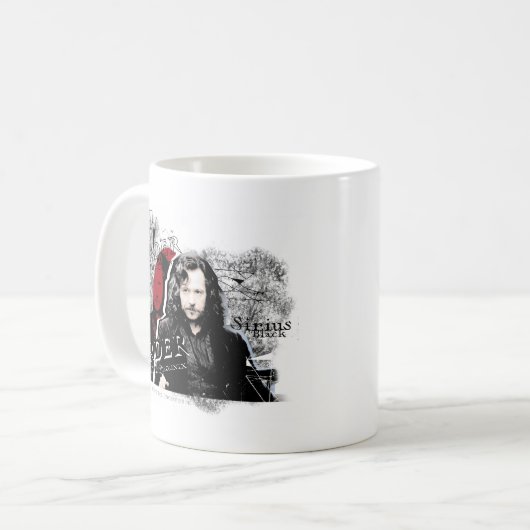 Sirius Schwarzes Kaffeetasse (Vorderseite Links)