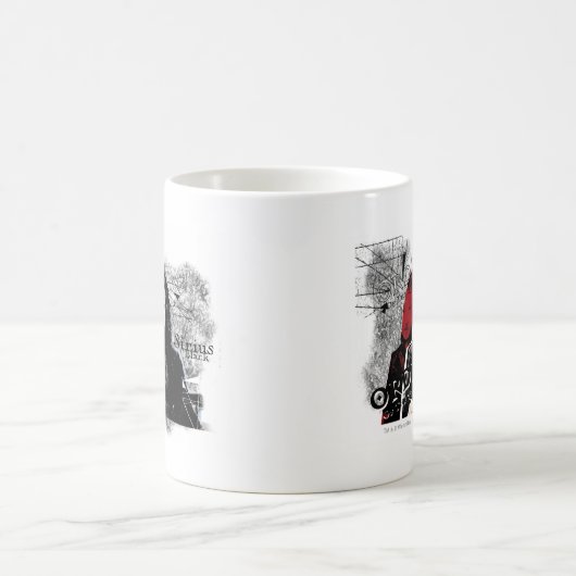 Sirius Schwarzes Kaffeetasse (Mittel)