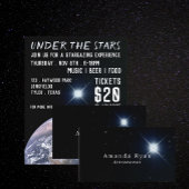 Sirius Star & Earth, Planetarium Eventwerbung Flyer
