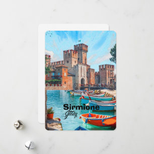 Sirmione Italien Reise Postkarte, Sirmione Reise P Feiertagskarte