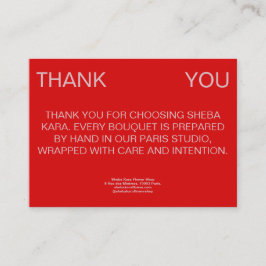 Sirocco‑Dankeskarte Mitteilungskarte