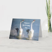 "SIS-CELEBRATE GENIESSEN, KICK UP YOUR HEALS" GEBU KARTE (Vorderseite)