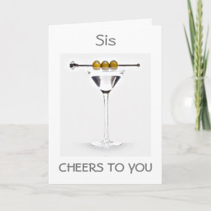 **SIS** CHEERS ON YOUR BIRTHDAY MARTINI STYLE KARTE