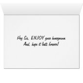 SIS HOFFE DEINE HONEYMOON-LASTEN FÜR IMMER (Innenansicht Horizontal (Unten))