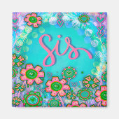 Sis Hübsch Floral Inspirivity Magnet (Vorne)