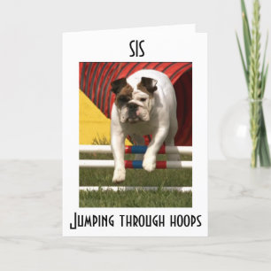 *SIS* JUMPING THRU HOOPS ZU WÜNSCHEN U GLÜCKLICH G KARTE