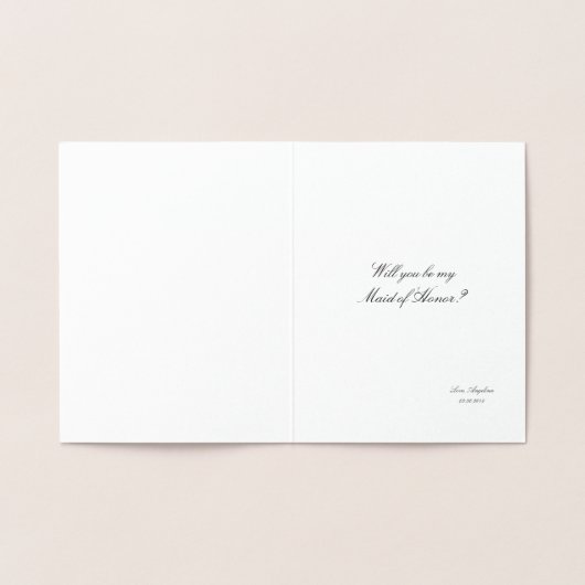 Sis Let's Do - Spaß Bridesmaid oder Trauzeugin Folienkarte (Innenseite)