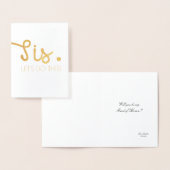 Sis Let's Do - Spaß Bridesmaid oder Trauzeugin Folienkarte (Anzeige)