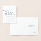 Sis Let's Do - Spaß Bridesmaid oder Trauzeugin Folienkarte (Anzeige)