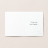 Sis Let's Do - Spaß Bridesmaid oder Trauzeugin Folienkarte (Innenseite)