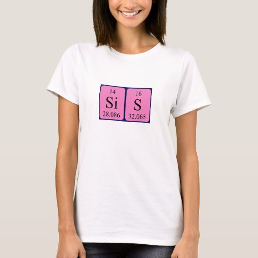 Sis Periodenname Shirt (Vorderseite)