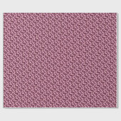 Sis Typografy Pink Blume in Text Muster Floral Geschenkpapier (Flach)