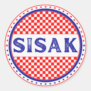 Sisak City Pride Emblem – Kroatische Identität Runder Aufkleber