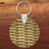 Sisal Korbgewebe Schlüsselanhänger (Vorderseite)