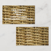 SisalsKorbgeflechtmuster Visitenkarte (Vorne/Hinten)