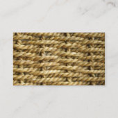 SisalsKorbgeflechtmuster Visitenkarte (Rückseite)