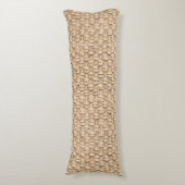 Sisalteppichmuster Seitenschläferkissen (Vorderseite Vertikal)