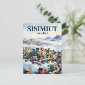 Sisimiut Grönland Postkarte (Stehend Vorderseite)