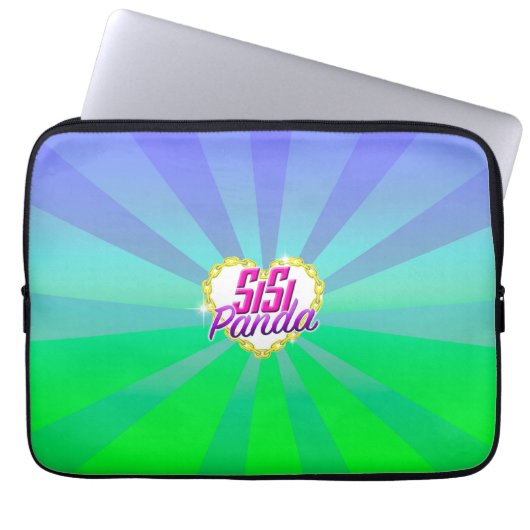 SiSiPanda Neopren-Laptop-Hülse 13 Zoll Laptopschutzhülle (Vorderseite)