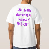Siskenators Shirt (Rückseite)