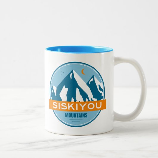 Siskiyou Mountains California Zweifarbige Tasse (Rechts)