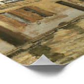 Sisley - Boot in der Flut von Port Marly Poster (Ecke)