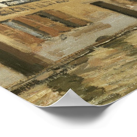 Sisley - Boot in der Flut von Port Marly Poster (Ecke)