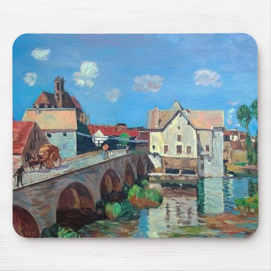 Sisley - Die Brücke in Moret Mousepad (Vorne)