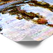 Sisley - Die Moret Bridge im Sonnenlicht Poster (Ecke)