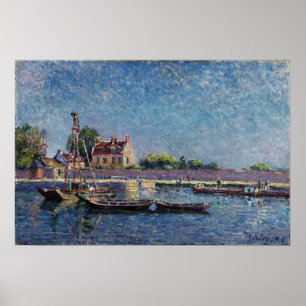 Sisley - Die Schleuse von Saint-Mammes 1885 Poster