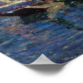 Sisley - Die Schleuse von Saint-Mammes 1885 Poster (Ecke)