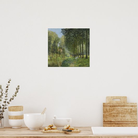 Sisley - Erholung entlang der Waldkante Poster (Küche)