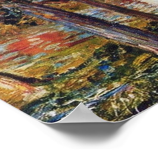 Sisley - Moret-Sur-Loing in Morning Sun 1888 Poster (Ecke)