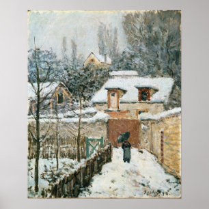 Sisley - Schnee in Louveciennes Poster