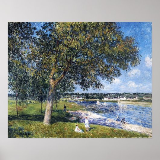 Sisley - Walnussbaum in einem Thomery-Feld Poster (Vorne)