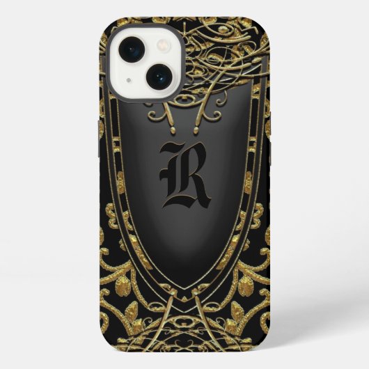 Sisphere Classic Monogram iPhone Hülle (Rückseite)
