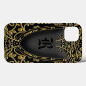 Sisphere Classic Monogramm Case-Mate iPhone Hülle (Rückseite (Horizontal))