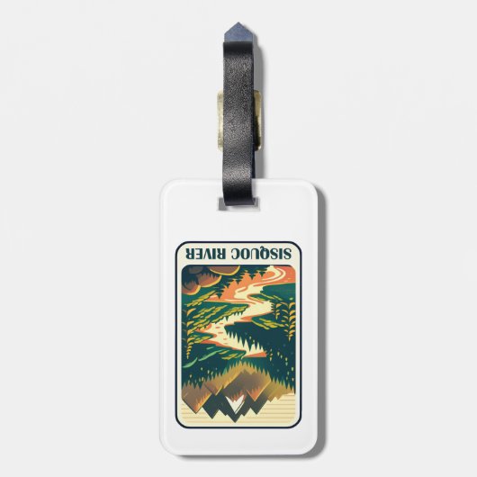 Sisquoc River California Colors Gepäckanhänger (Rückseite vertikal)