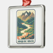 Sisquoc River California Colors Ornament Aus Metall (Links)