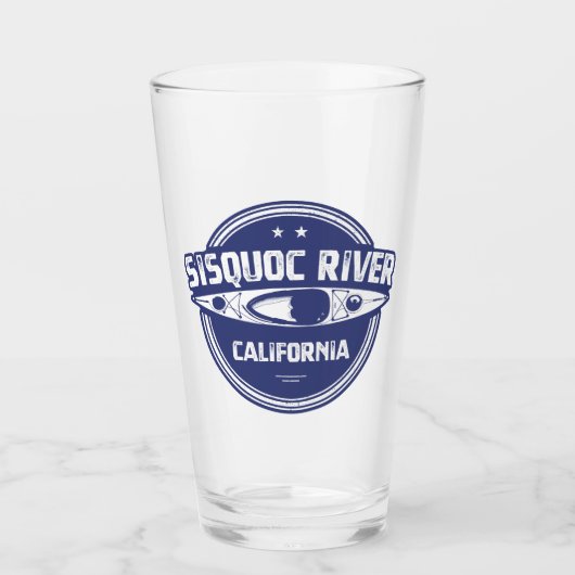 Sisquoc River California Kayaking Glas (Vorderseite)