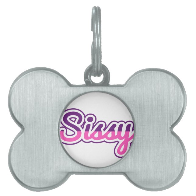 Sissy Dog Tag Tiermarke (Vorderseite)