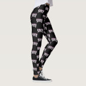 SISSY FIRE schwarz mit rosa Kontur Leggings (Rechts)