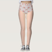 Sissy Floral Lingerie Chastity Cover Leggings (Vorderseite)