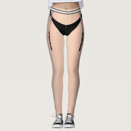 Sissy Garter Lingerie Chastity Cover Leggings