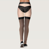 Sissy Lace Lingerie Chastity Cover Leggings (Rückseite)